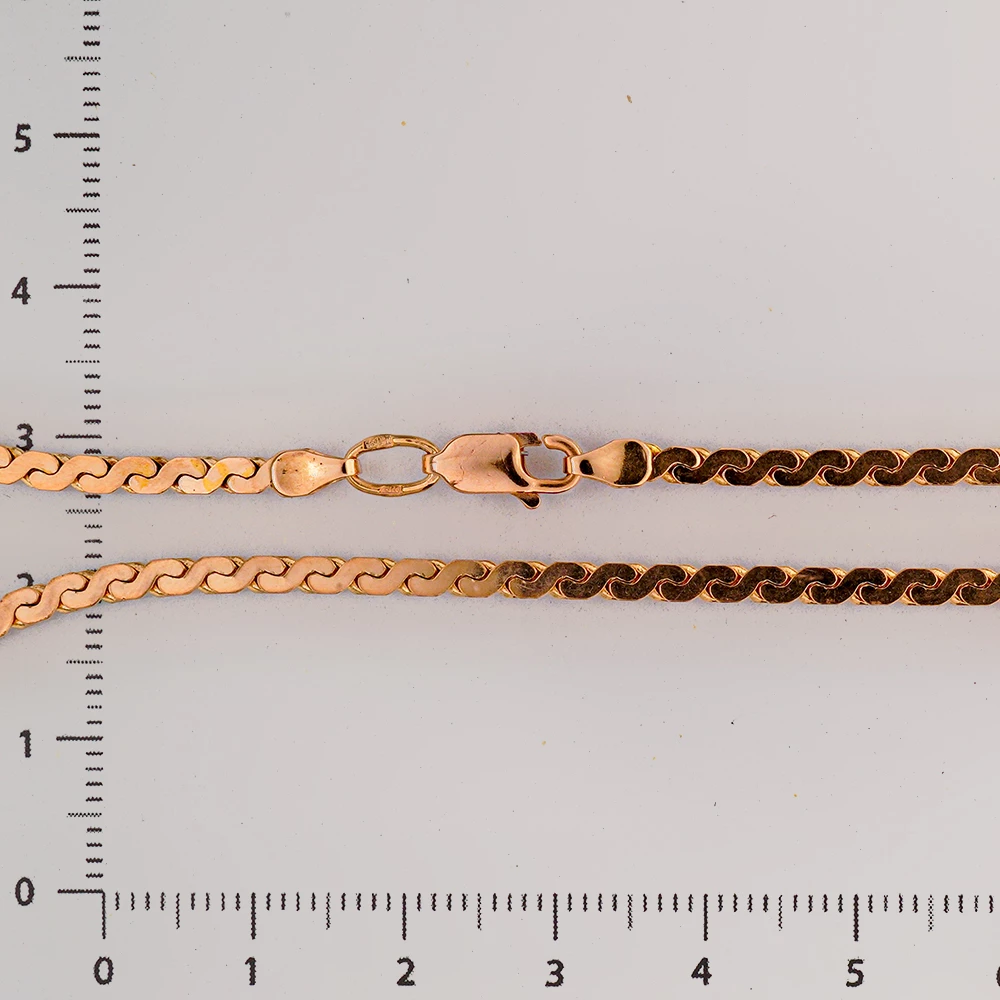 Цепь из красного золота 585 пробы