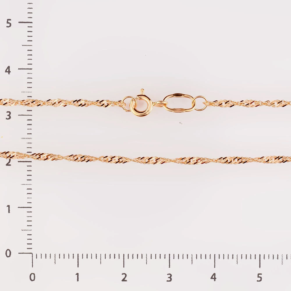 Цепь из красного золота 585 пробы