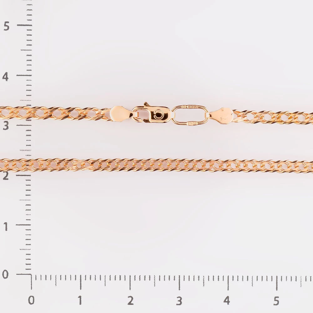 Цепь из красного золота 585 пробы