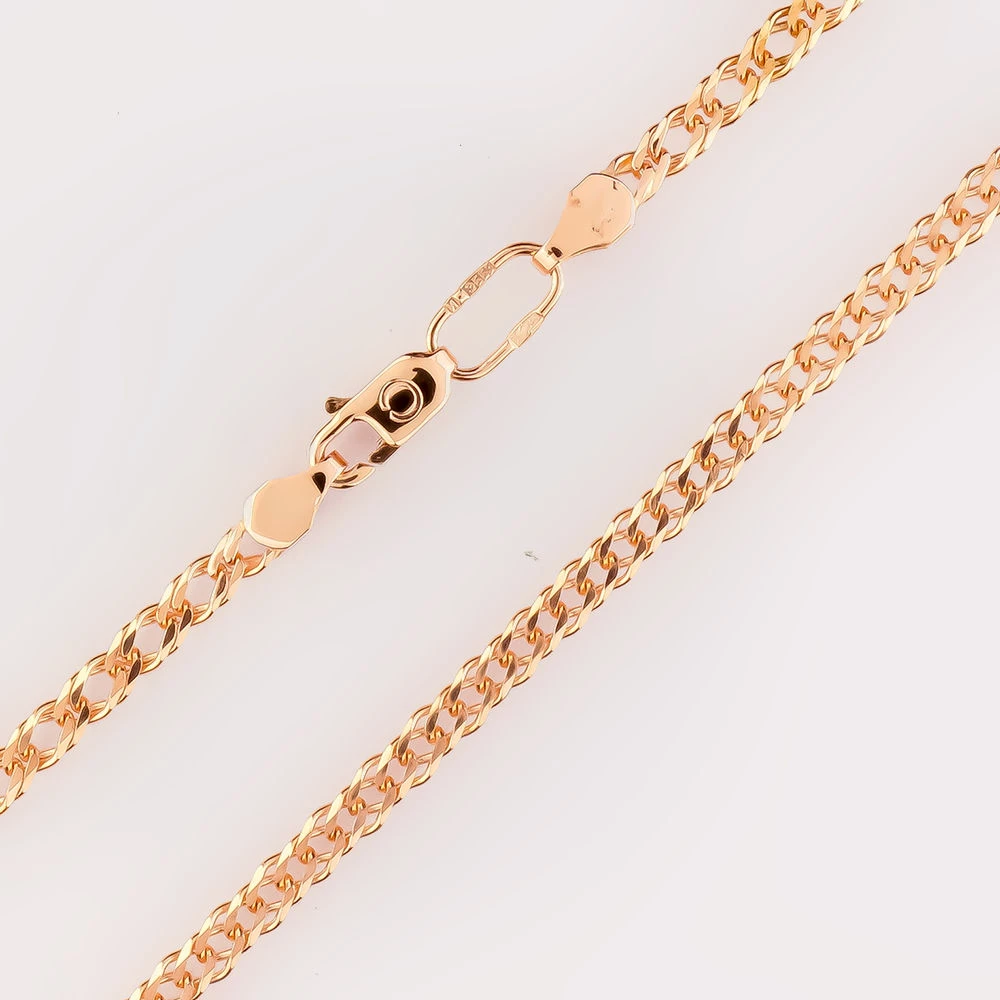 Цепь из красного золота 585 пробы