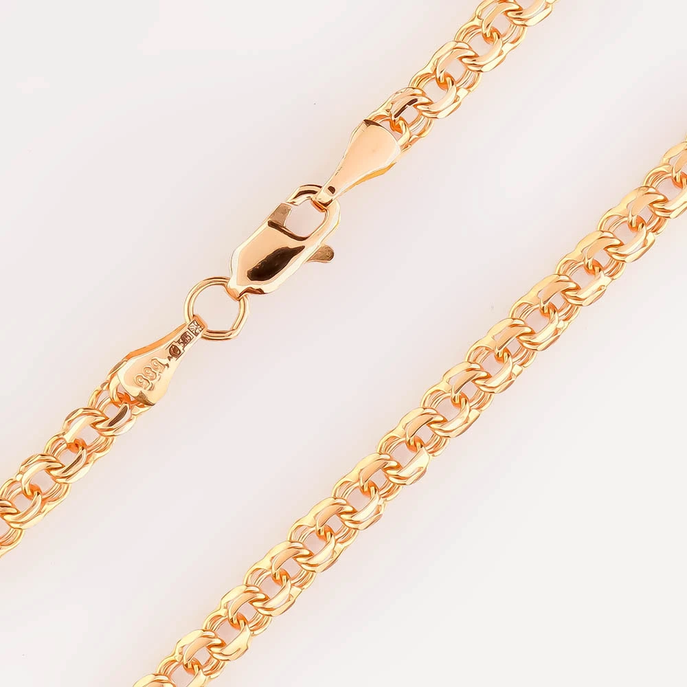 Цепь из красного золота 585 пробы