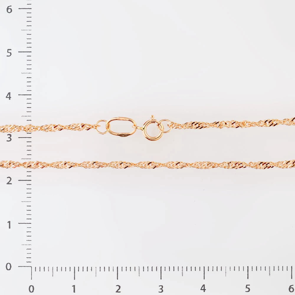 Цепь из красного золота 585 пробы