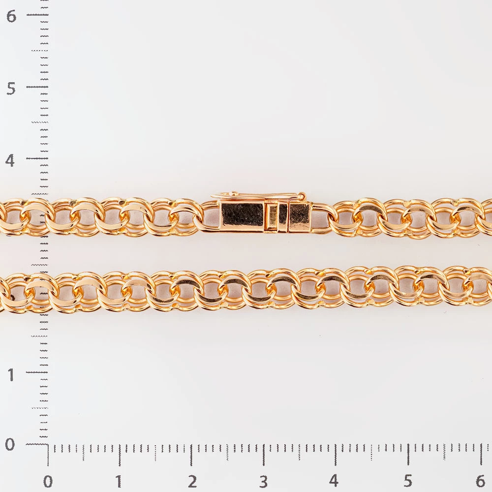 Цепь из красного золота 585 пробы