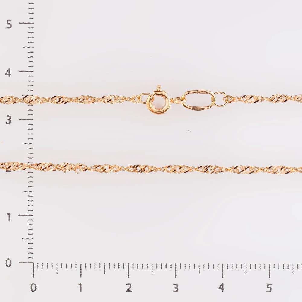 Цепь из красного золота 585 пробы