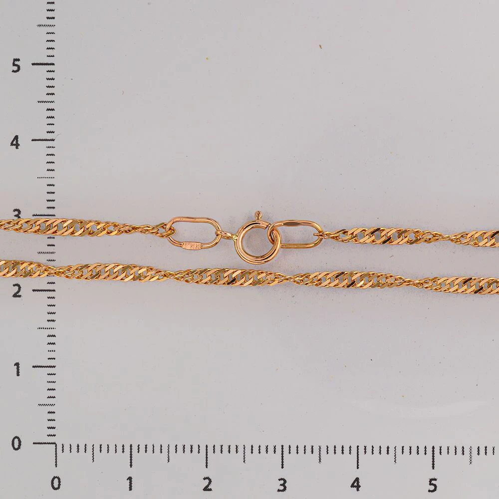 Цепь из красного золота 585 пробы