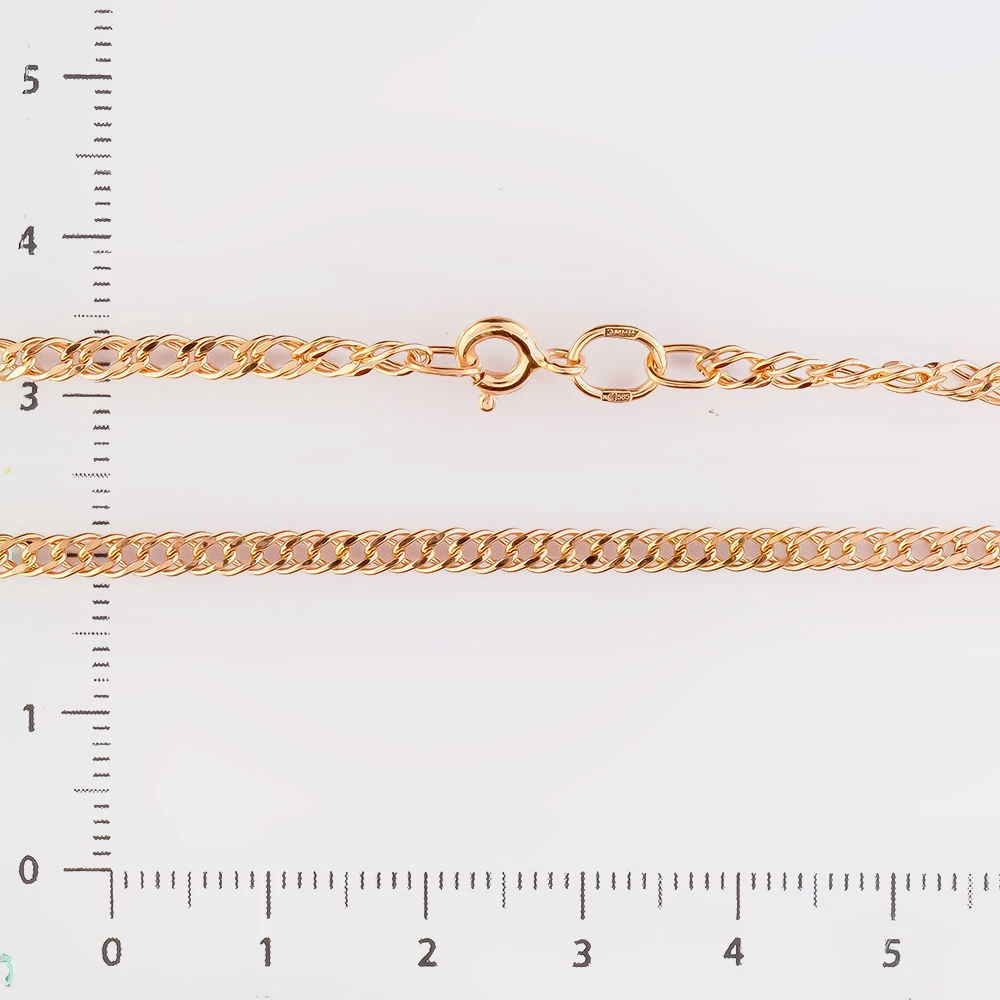 Цепь из красного золота 585 пробы