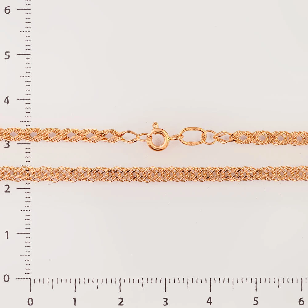 Цепь из красного золота 585 пробы