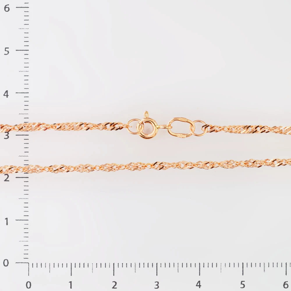 Цепь из красного золота 585 пробы