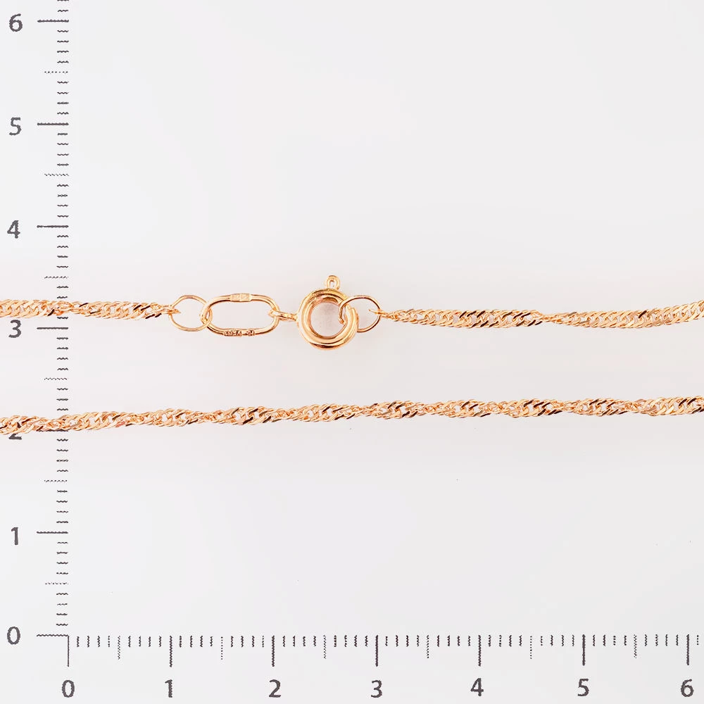 Цепь из красного золота 585 пробы