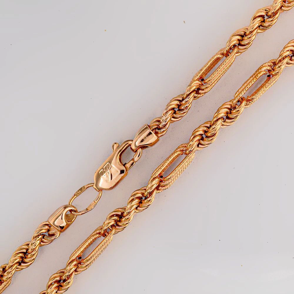 Цепь из красного золота 585 пробы