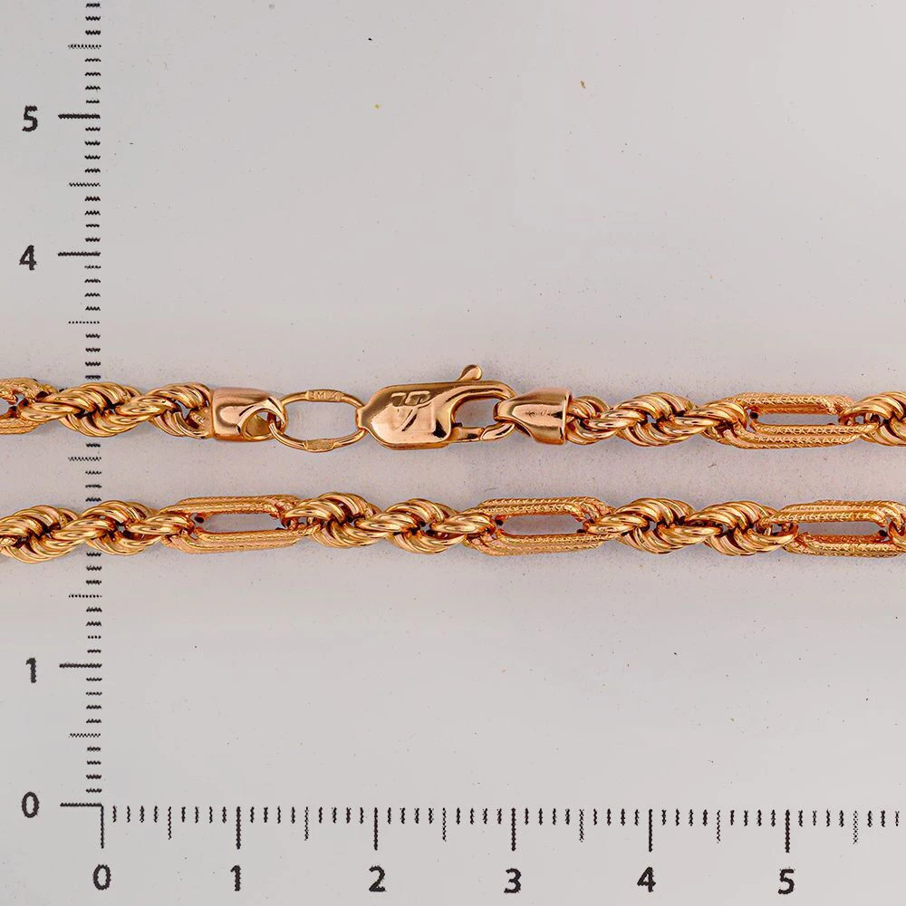 Цепь из красного золота 585 пробы