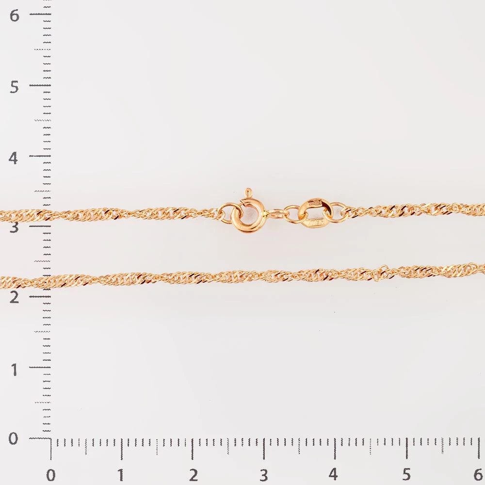 Цепь из красного золота 585 пробы