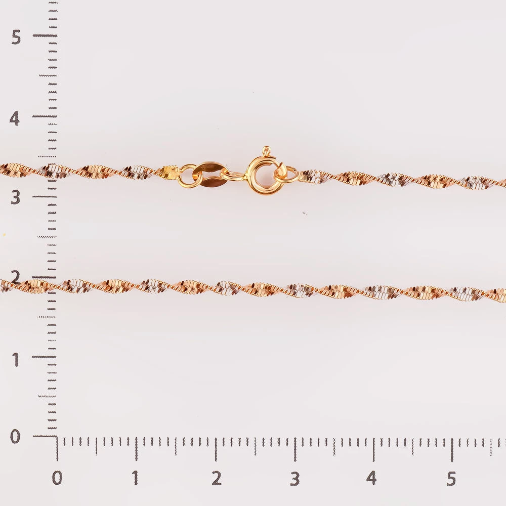 Цепь из красного золота 585 пробы