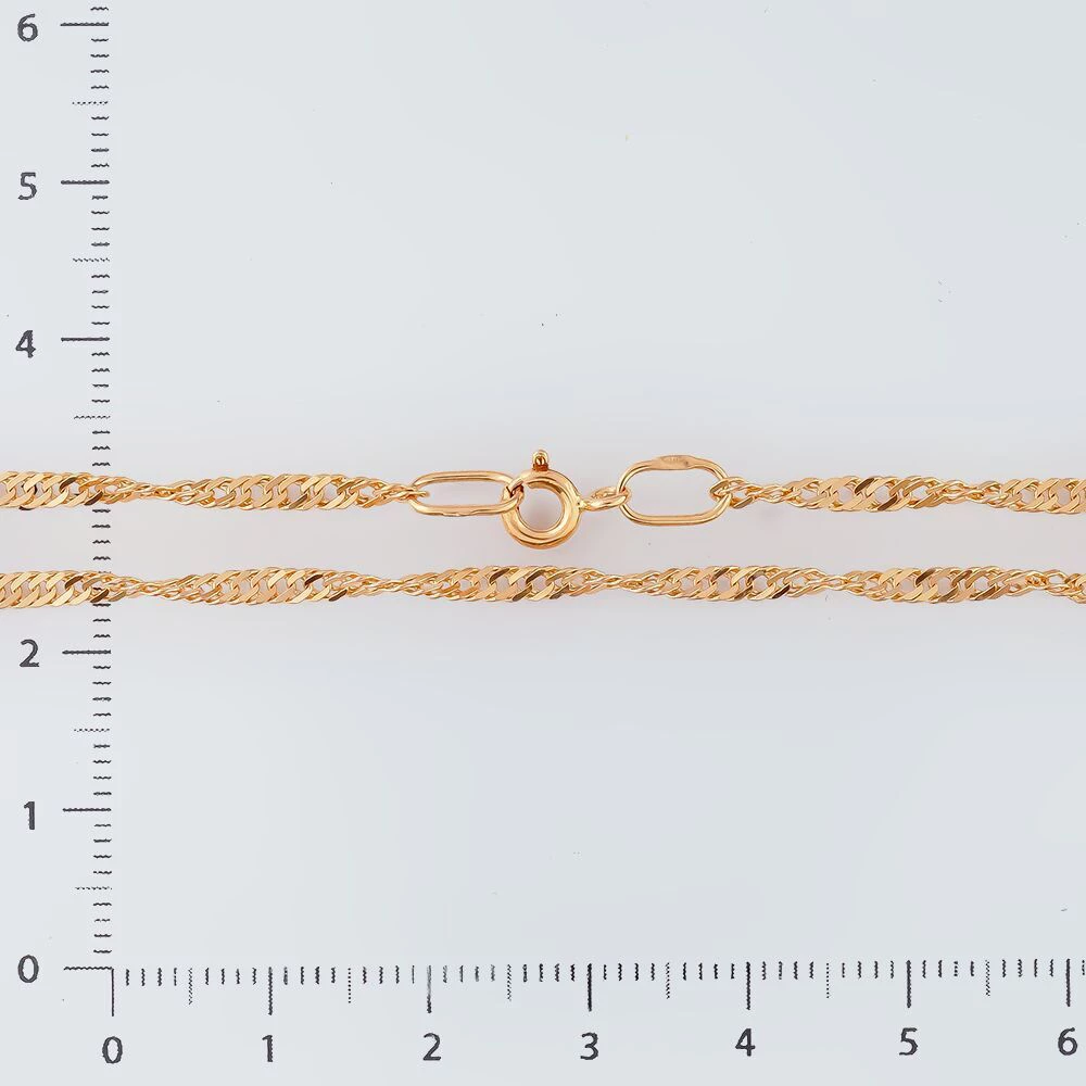 Цепь из красного золота 585 пробы