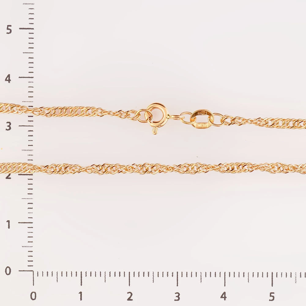 Цепь из красного золота 585 пробы