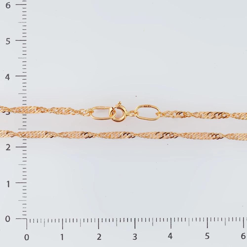 Цепь из красного золота 585 пробы