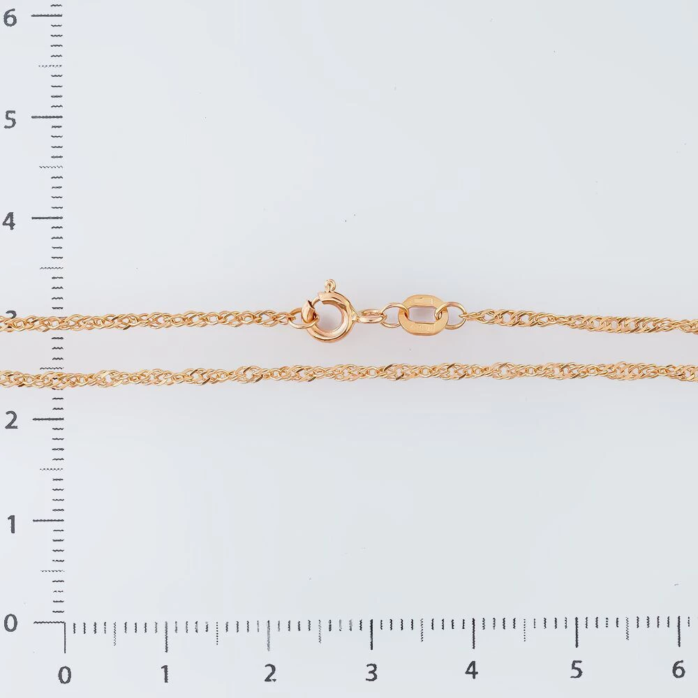 Цепь из красного золота 585 пробы