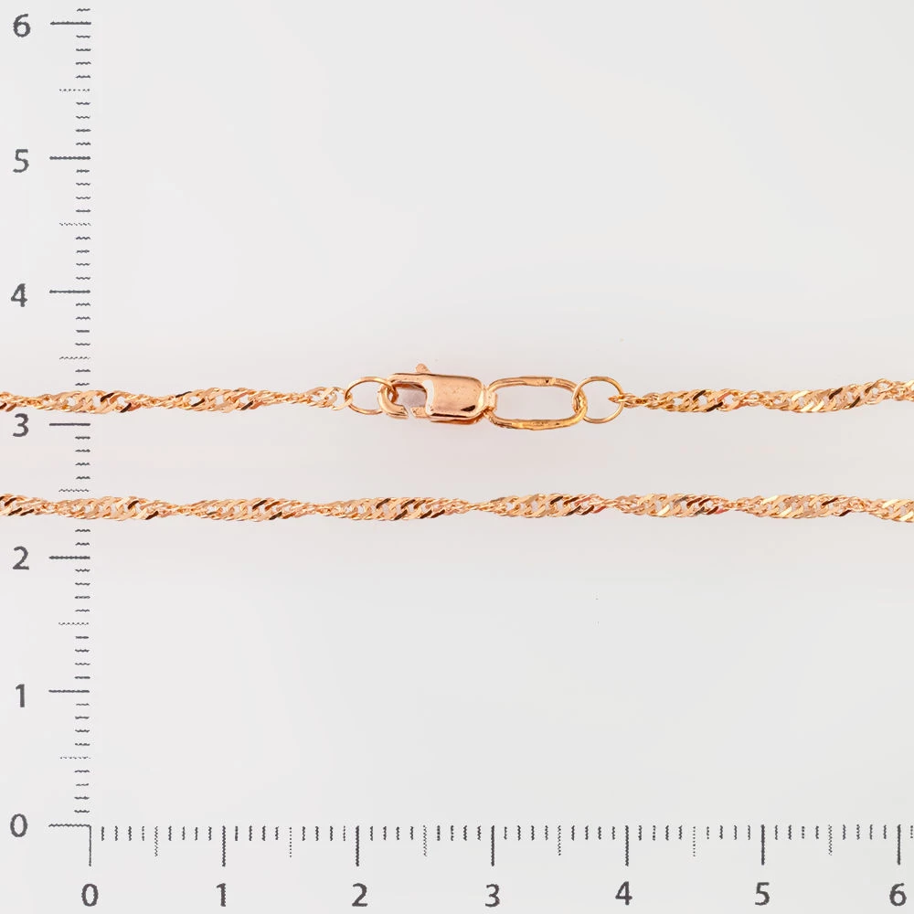 Цепь из красного золота 585 пробы