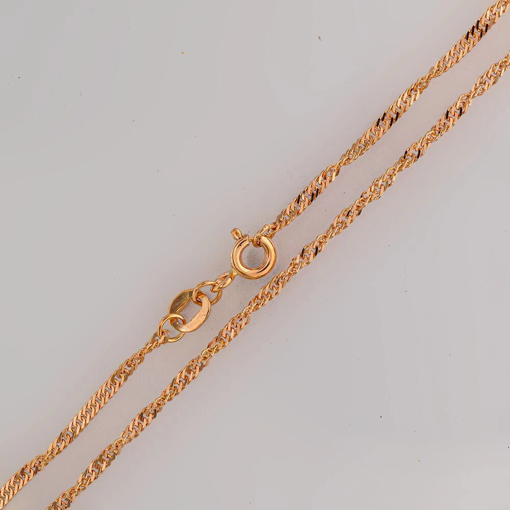 Цепь из красного золота 585 пробы