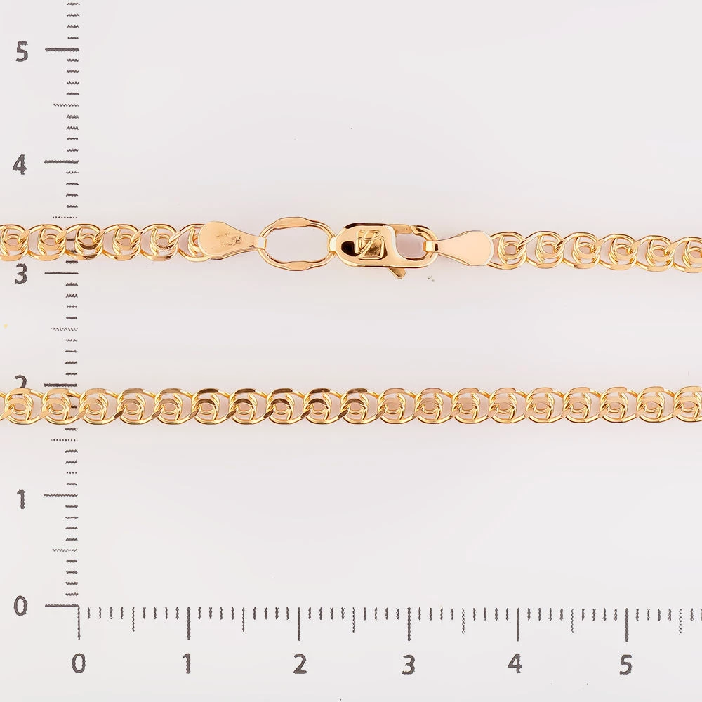 Цепь из красного золота 585 пробы