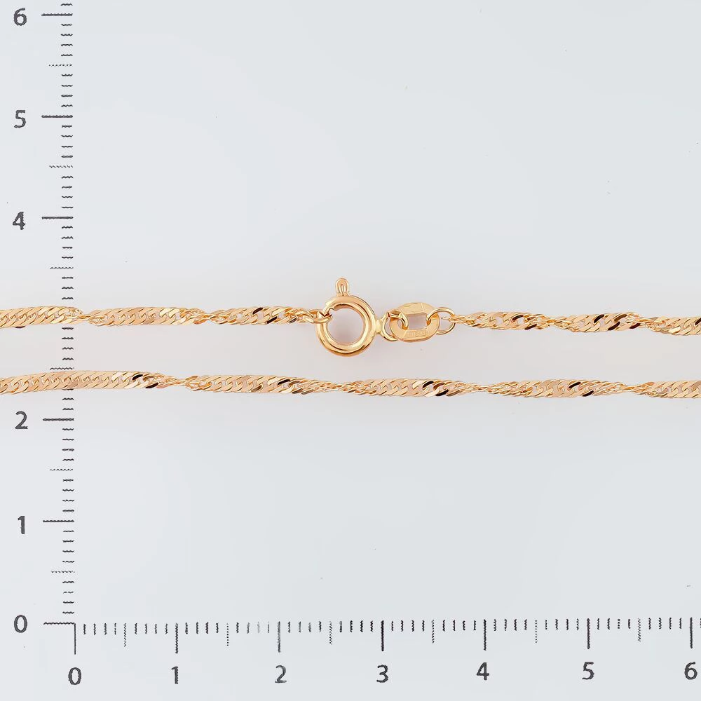 Цепь из красного золота 585 пробы