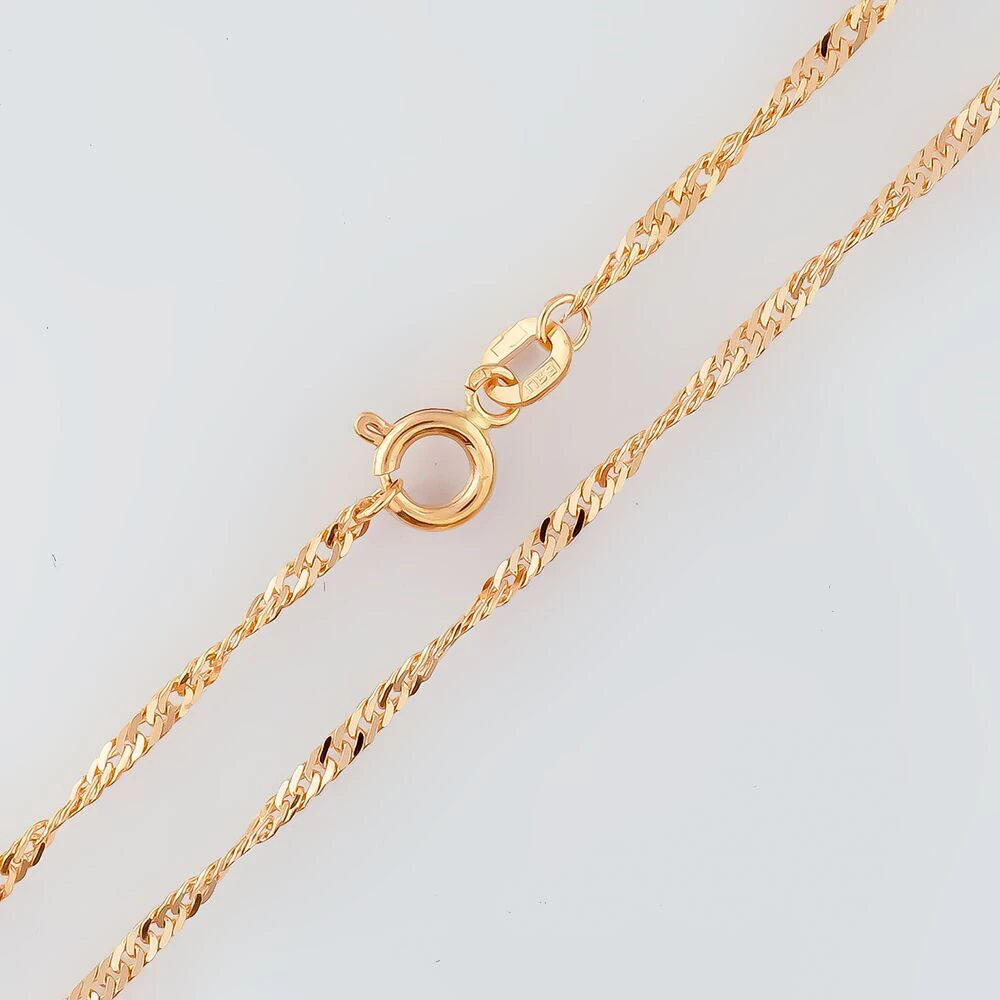 Цепь из красного золота 585 пробы