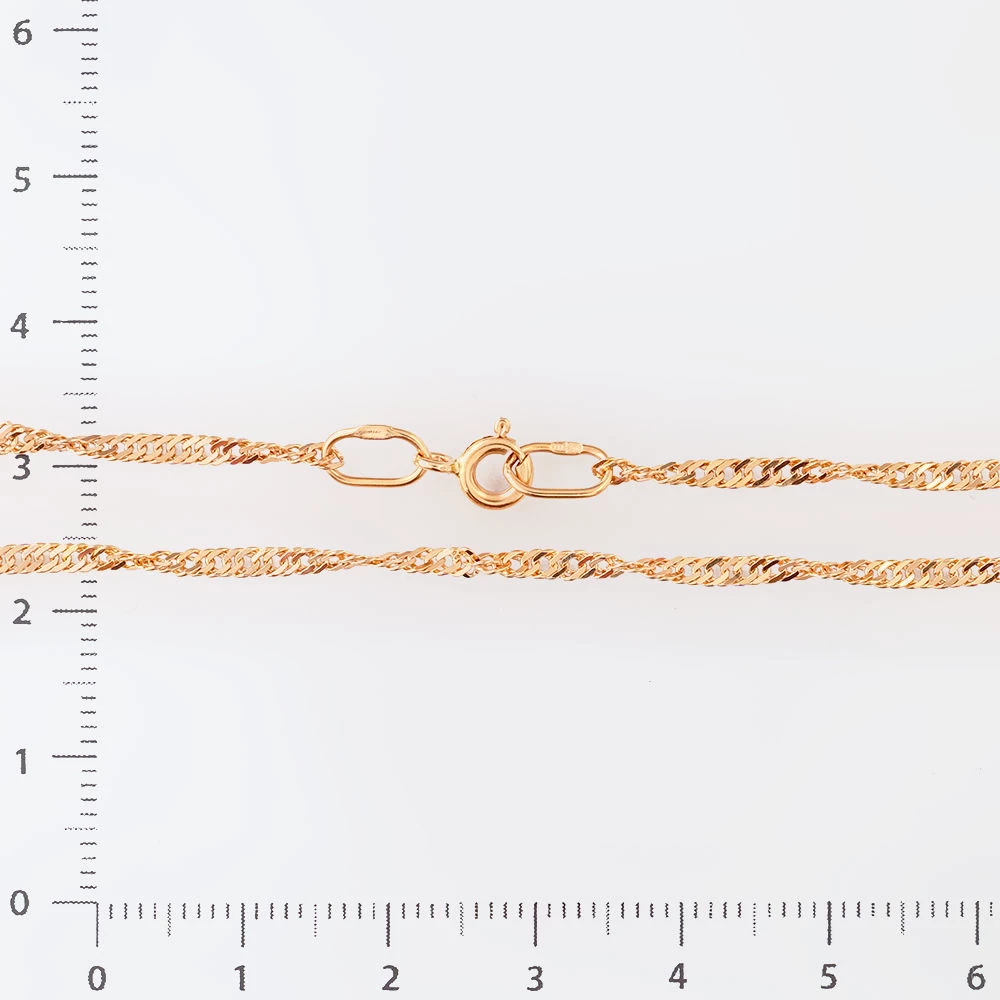 Цепь из красного золота 585 пробы