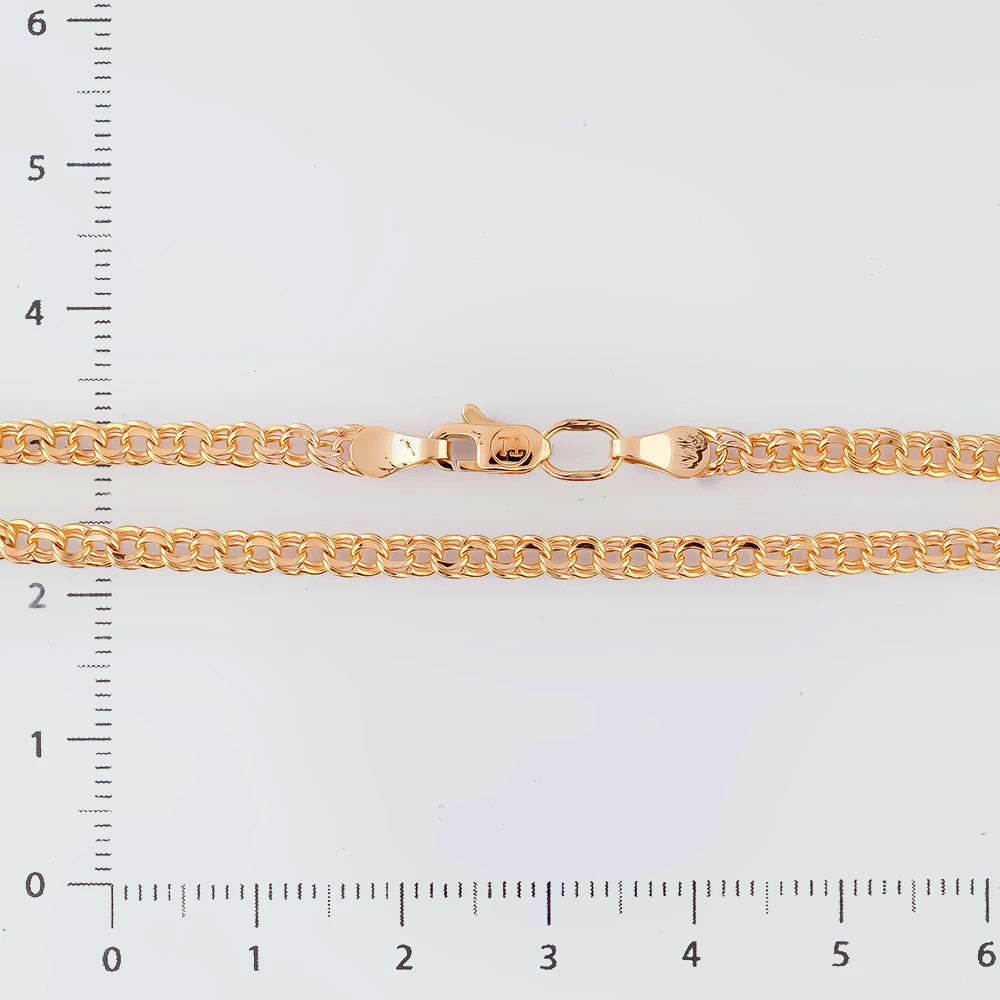 Цепь из красного золота 585 пробы