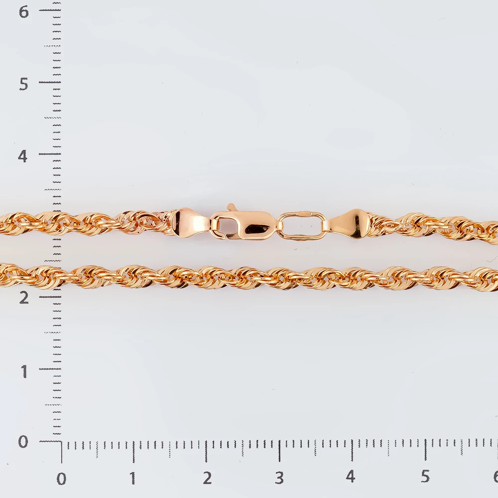 Цепь из красного золота 585 пробы