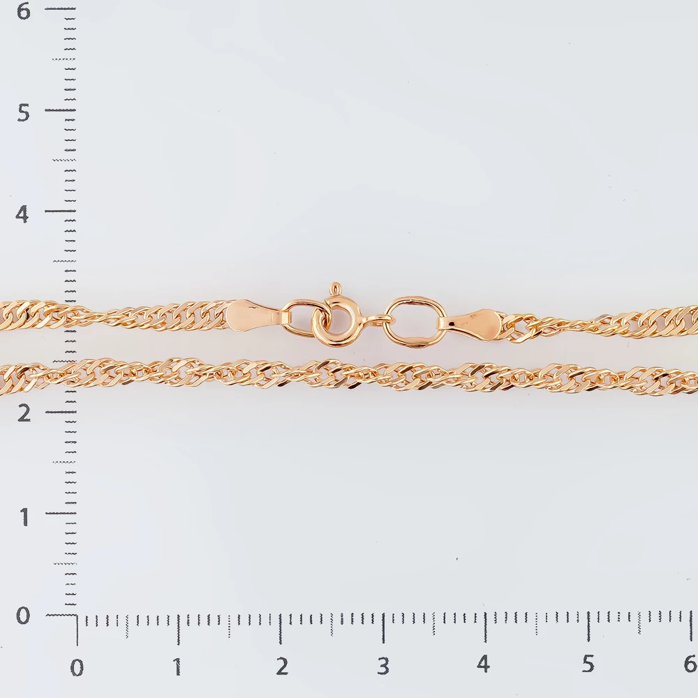 Цепь из красного золота 585 пробы