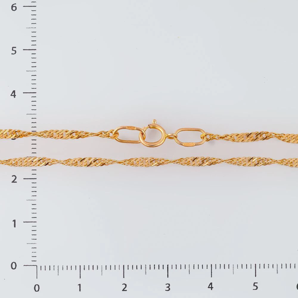 Цепь из красного золота 585 пробы