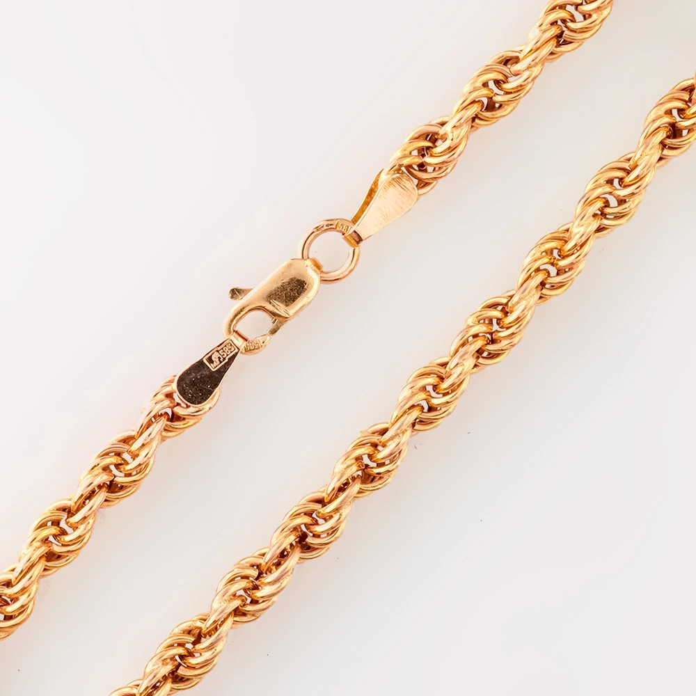 Цепь из красного золота 585 пробы
