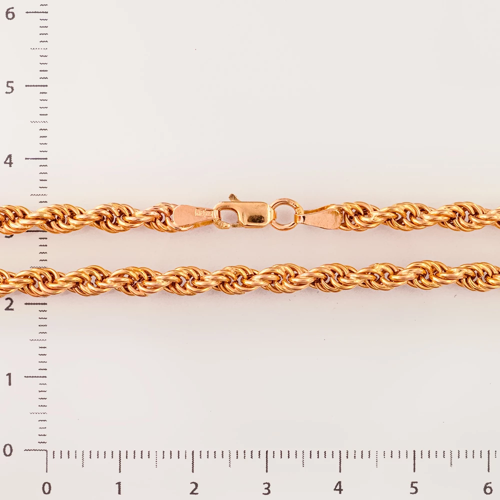 Цепь из красного золота 585 пробы