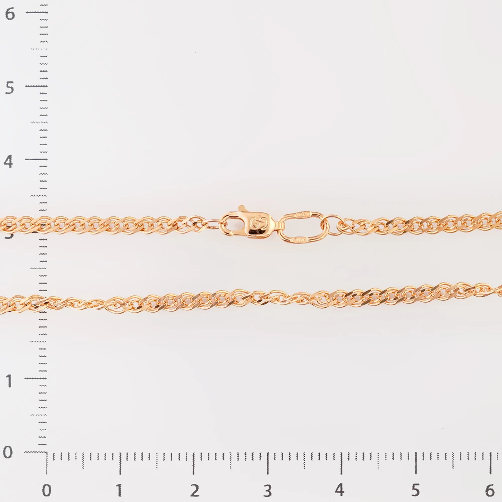 Цепь из красного золота 585 пробы