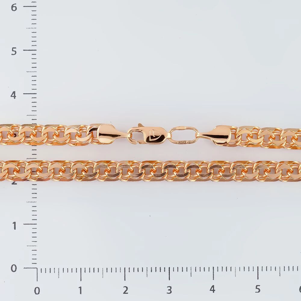 Цепь из красного золота 585 пробы