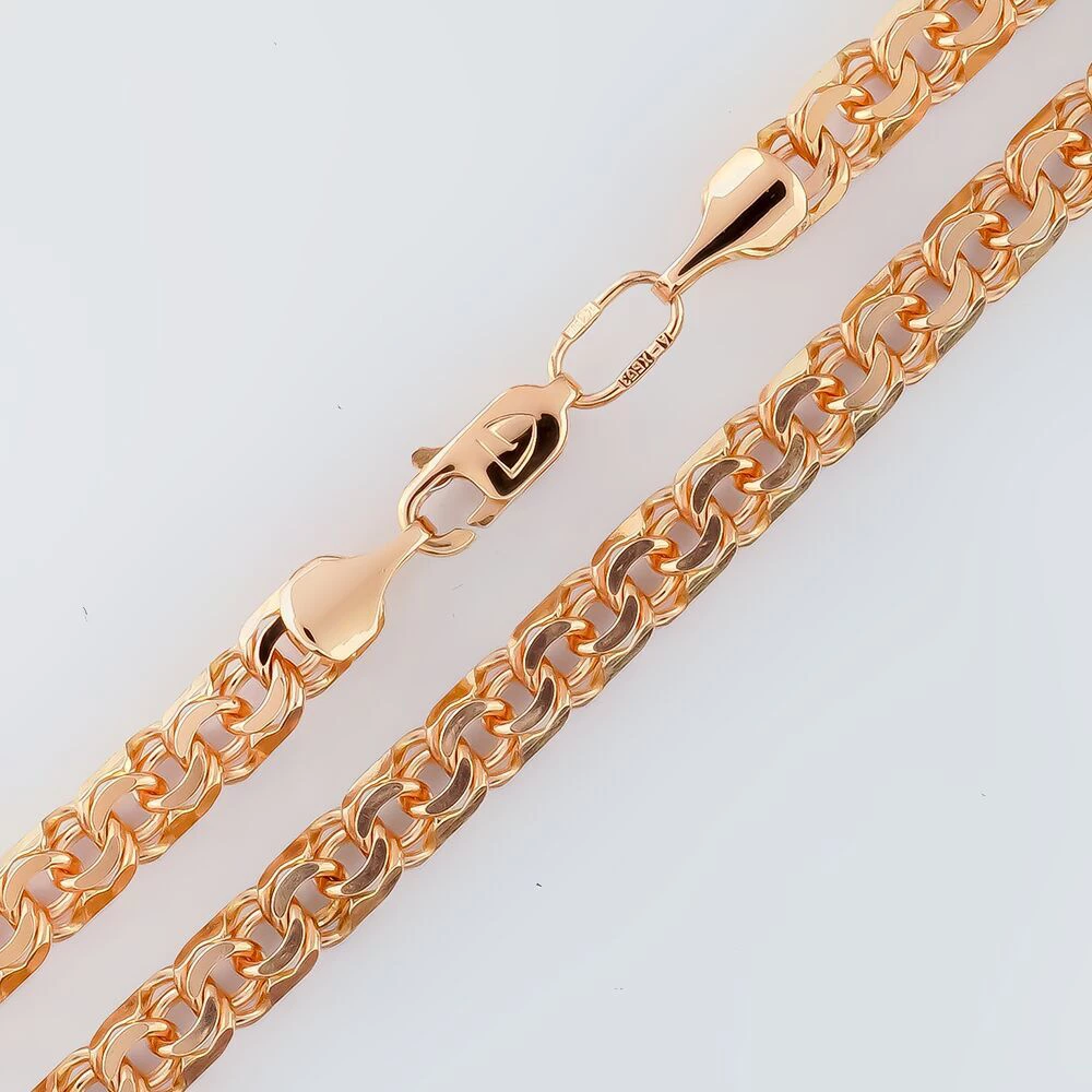 Цепь из красного золота 585 пробы