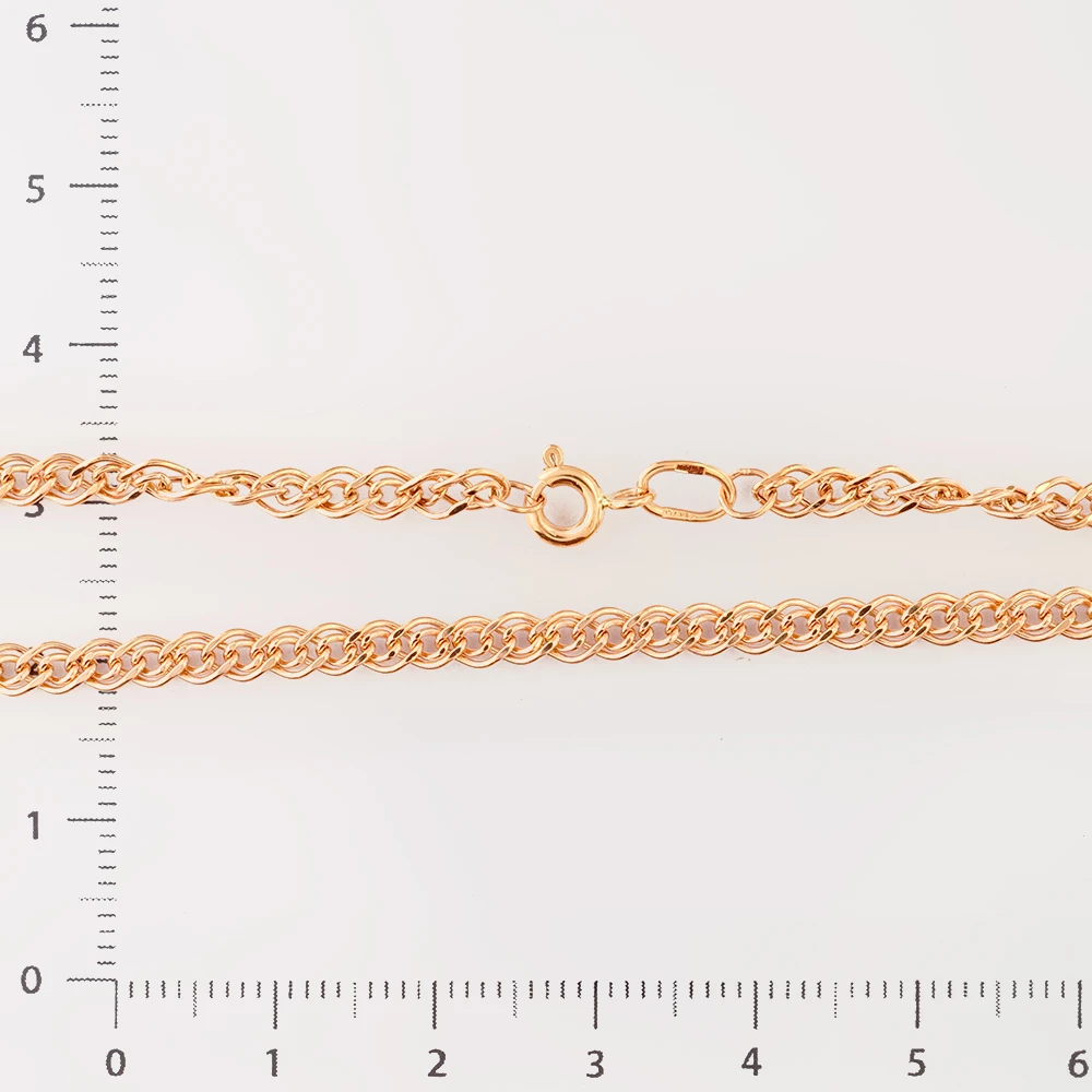 Цепь из красного золота 585 пробы