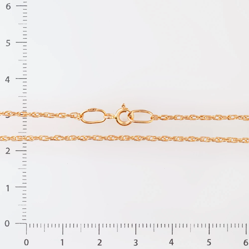 Цепь из красного золота 585 пробы