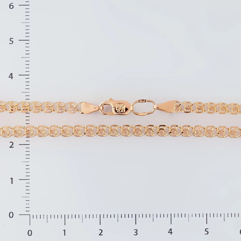 Цепь из красного золота 585 пробы