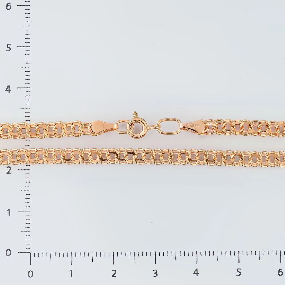 Цепь из красного золота 585 пробы