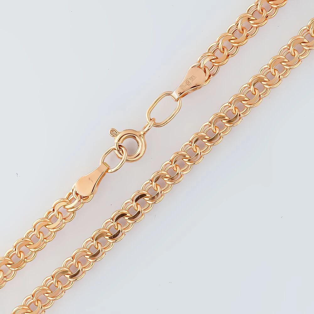 Цепь из красного золота 585 пробы