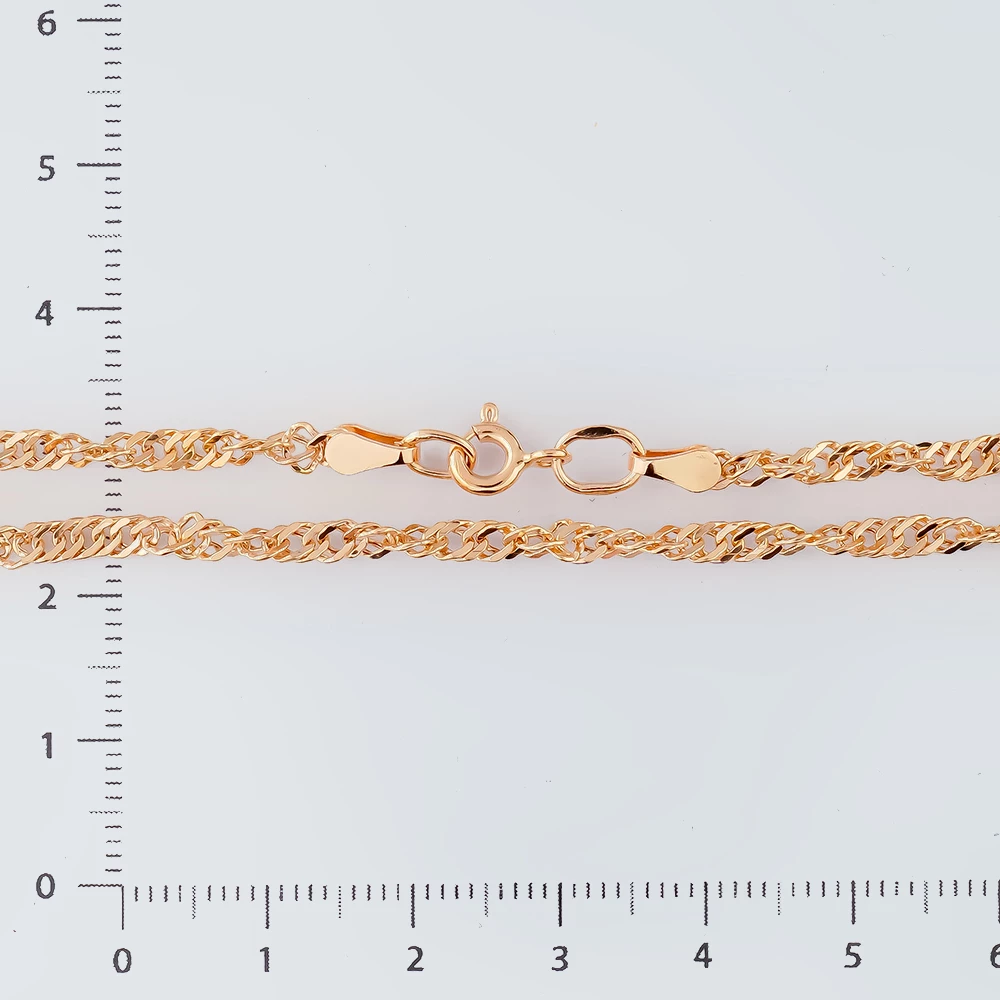 Цепь из красного золота 585 пробы