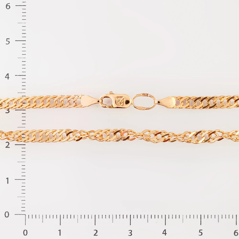 Цепь из красного золота 585 пробы