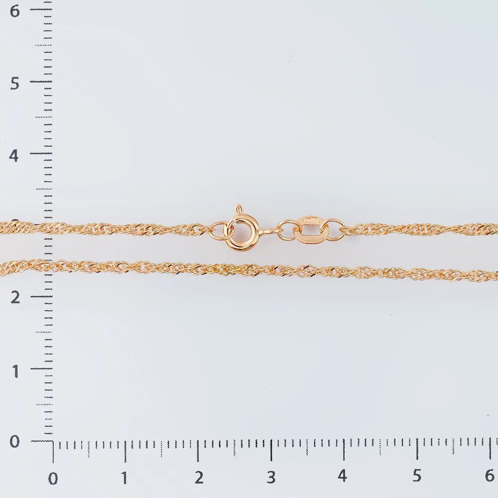 Цепь из красного золота 585 пробы