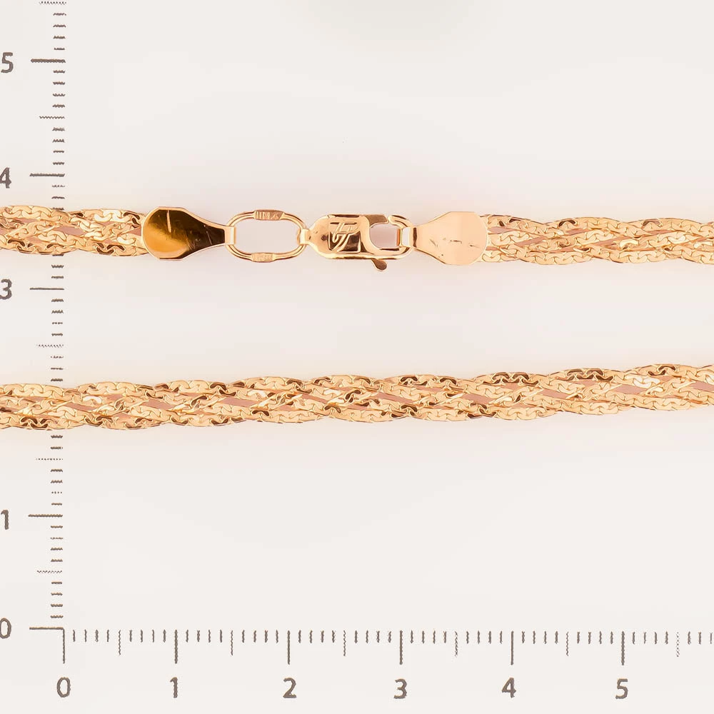 Цепь из красного золота 585 пробы