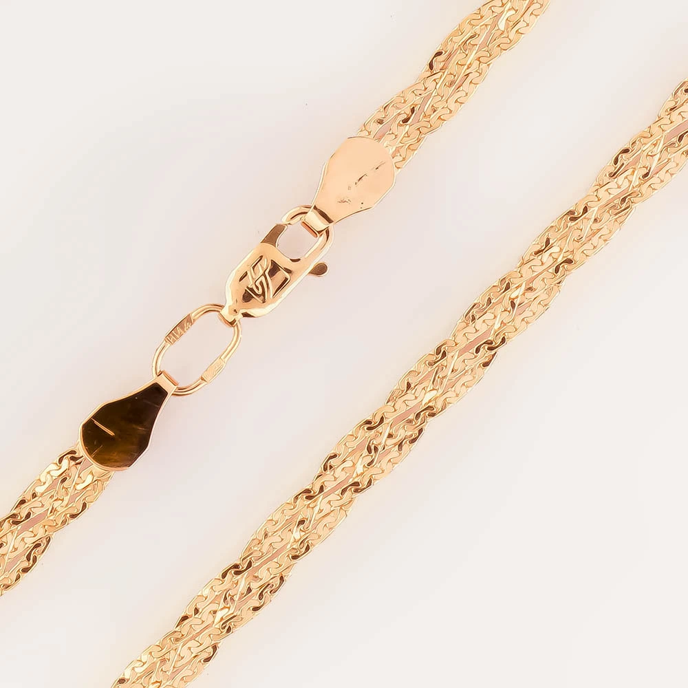 Цепь из красного золота 585 пробы