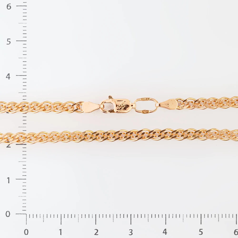 Цепь из красного золота 585 пробы