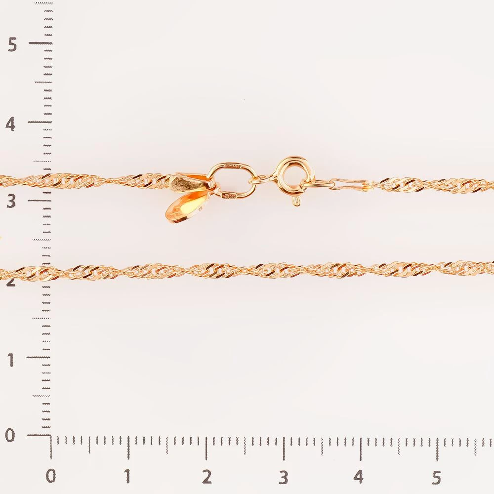 Цепь из красного золота 585 пробы