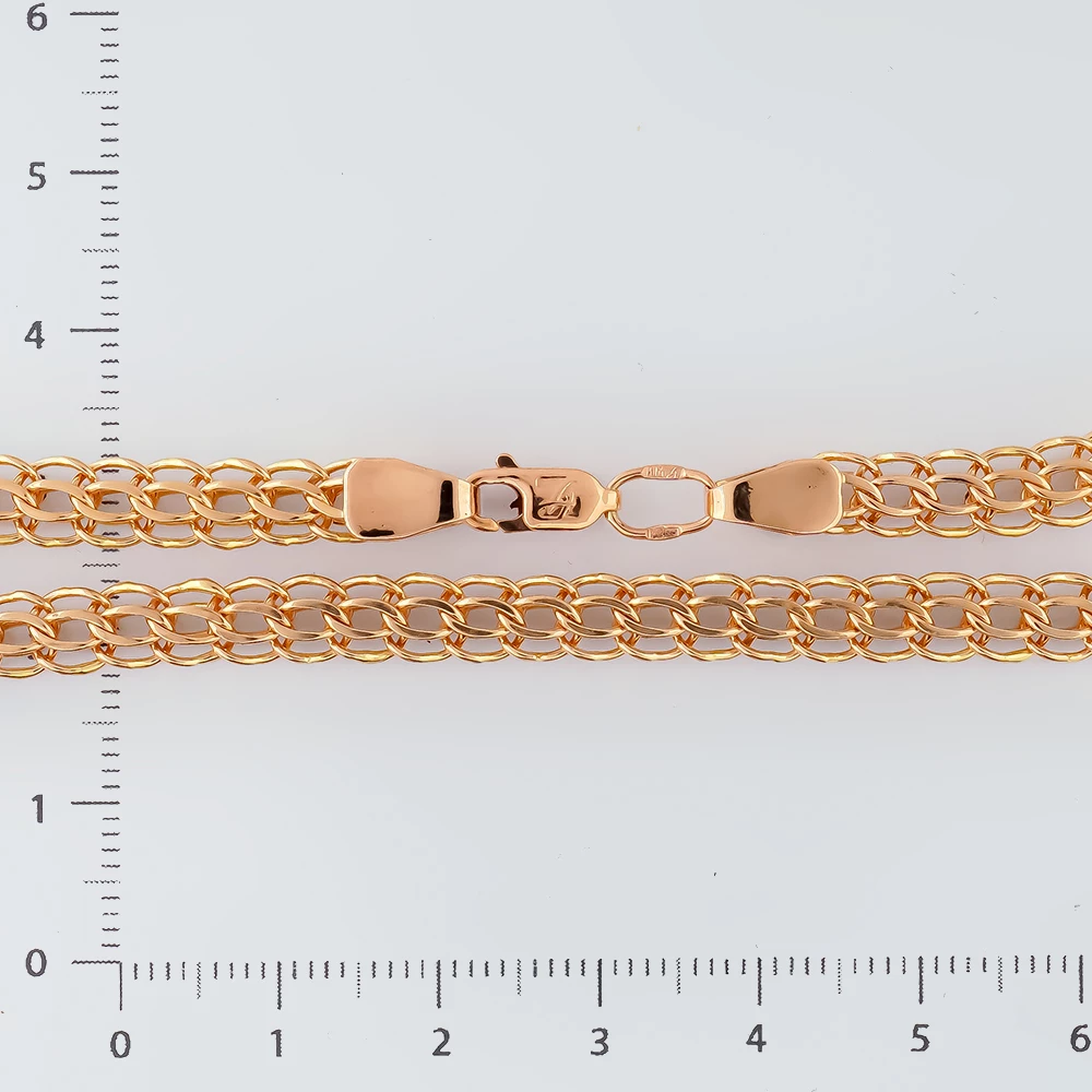 Цепь из красного золота 585 пробы