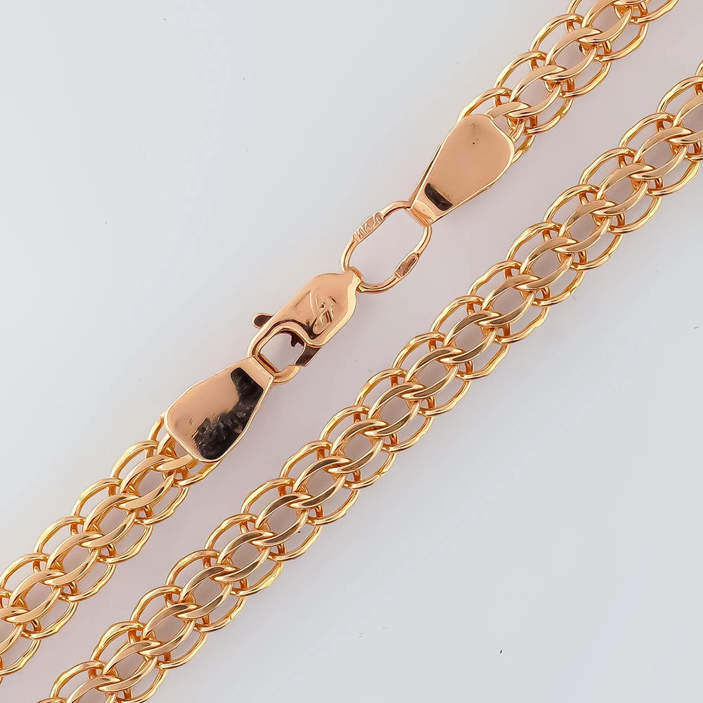 Цепь из красного золота 585 пробы